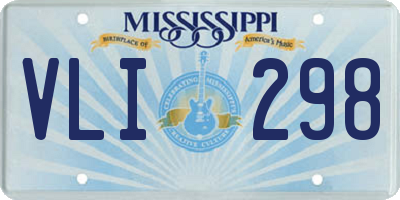 MS license plate VLI298