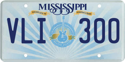 MS license plate VLI300