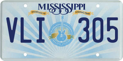 MS license plate VLI305