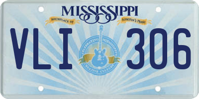 MS license plate VLI306