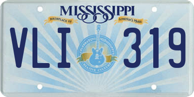 MS license plate VLI319