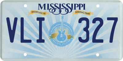 MS license plate VLI327