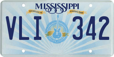 MS license plate VLI342