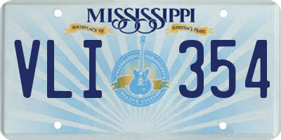 MS license plate VLI354