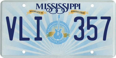 MS license plate VLI357