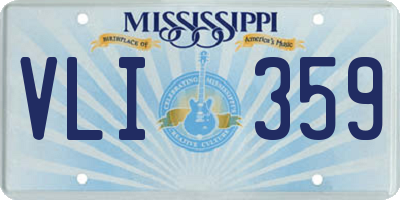 MS license plate VLI359
