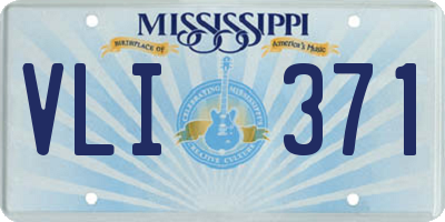 MS license plate VLI371