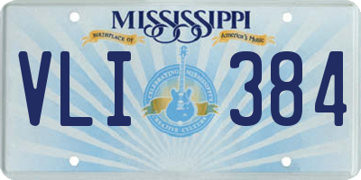 MS license plate VLI384