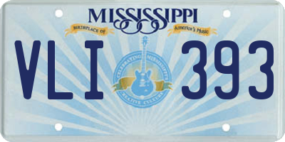 MS license plate VLI393