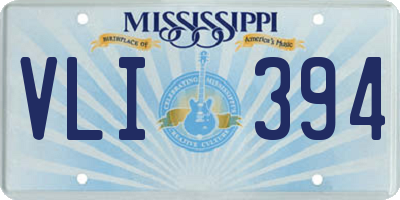 MS license plate VLI394