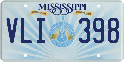 MS license plate VLI398