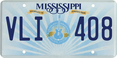 MS license plate VLI408
