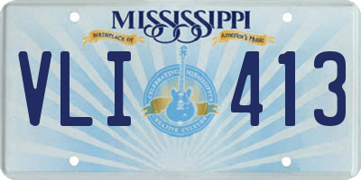MS license plate VLI413