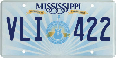 MS license plate VLI422