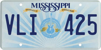 MS license plate VLI425
