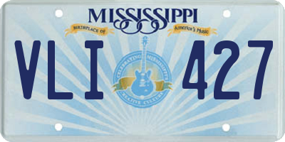 MS license plate VLI427