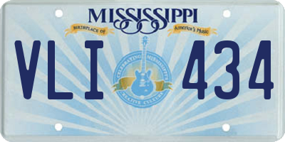 MS license plate VLI434