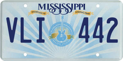 MS license plate VLI442