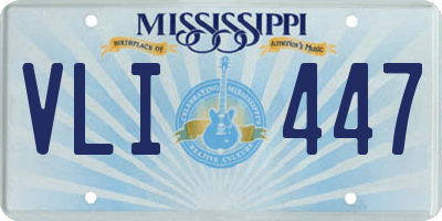 MS license plate VLI447
