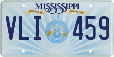 MS license plate VLI459