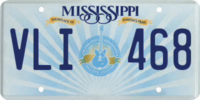 MS license plate VLI468