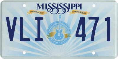 MS license plate VLI471