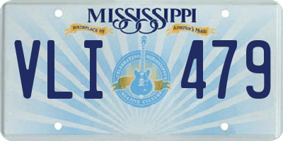MS license plate VLI479