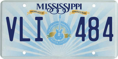 MS license plate VLI484
