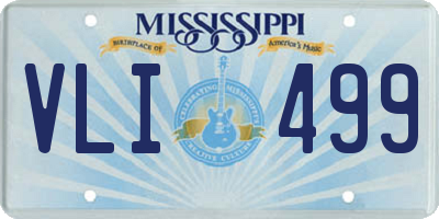 MS license plate VLI499