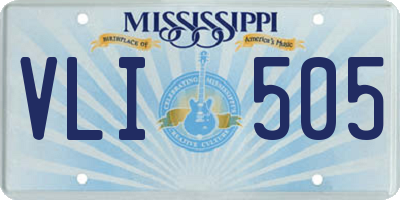 MS license plate VLI505