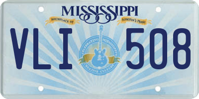 MS license plate VLI508