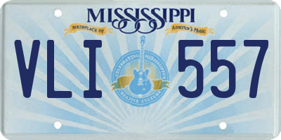 MS license plate VLI557
