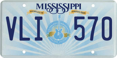 MS license plate VLI570