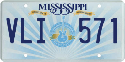 MS license plate VLI571