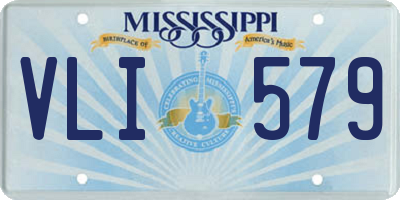 MS license plate VLI579