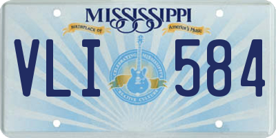 MS license plate VLI584