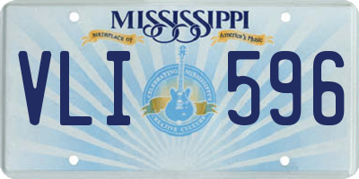 MS license plate VLI596