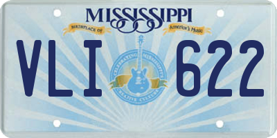 MS license plate VLI622