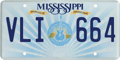 MS license plate VLI664