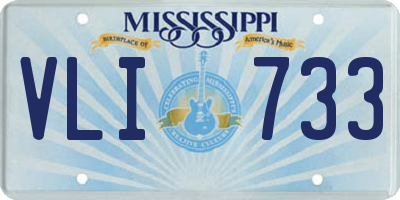 MS license plate VLI733