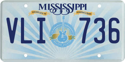 MS license plate VLI736