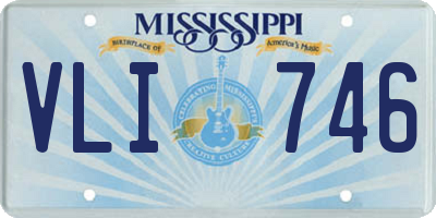 MS license plate VLI746