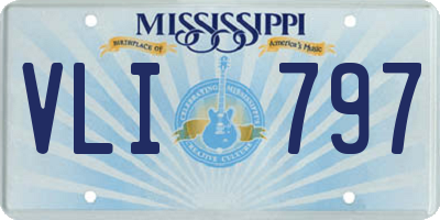 MS license plate VLI797