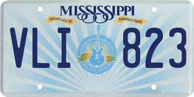 MS license plate VLI823