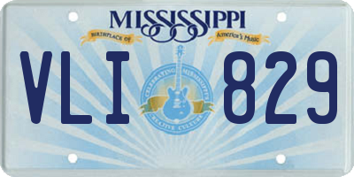 MS license plate VLI829