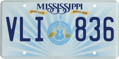 MS license plate VLI836