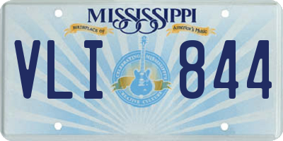 MS license plate VLI844