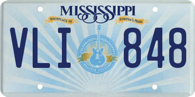 MS license plate VLI848