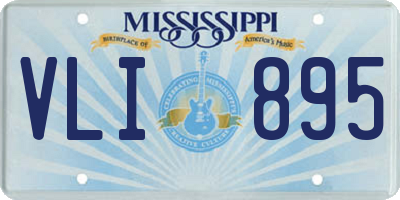 MS license plate VLI895