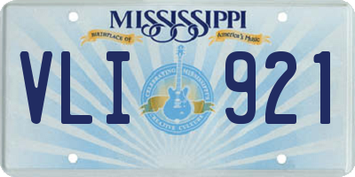 MS license plate VLI921
